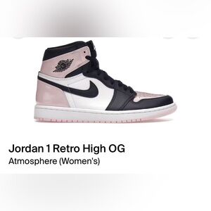 Jordan ones pink and navy blue